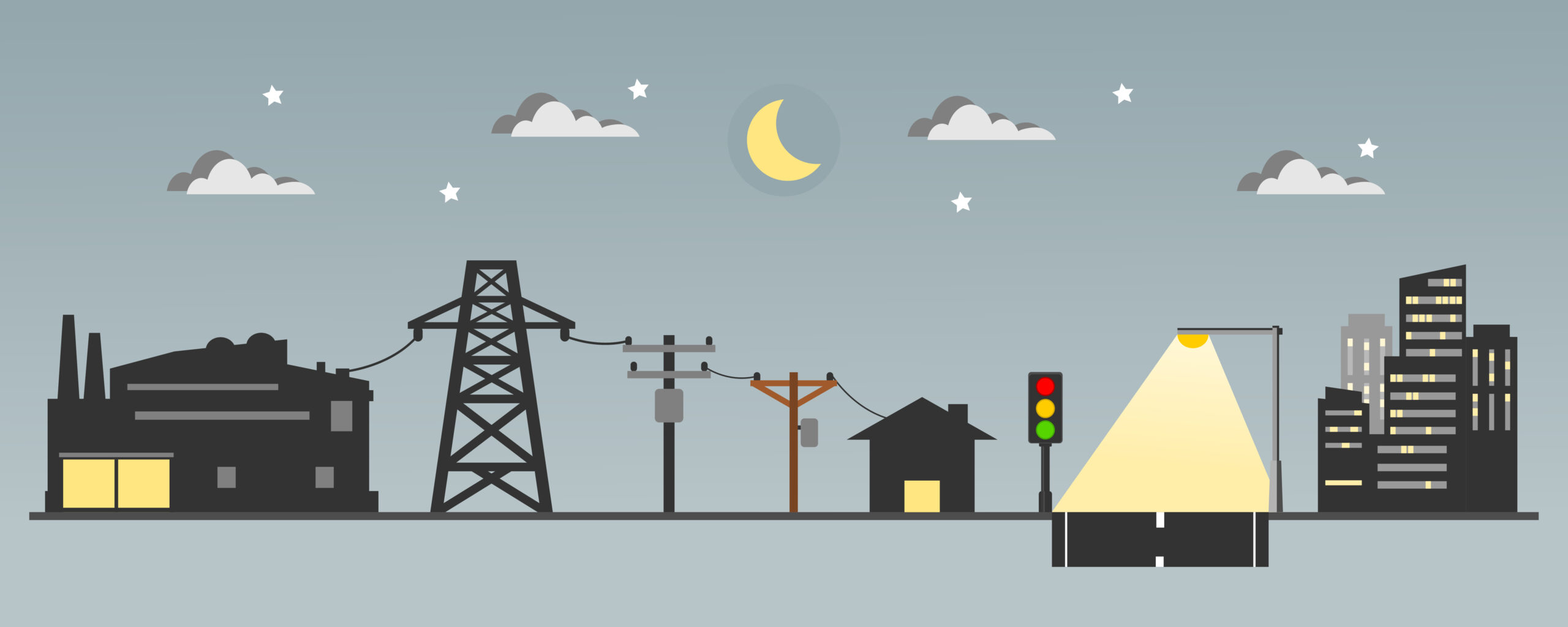 Landscape vector of a city